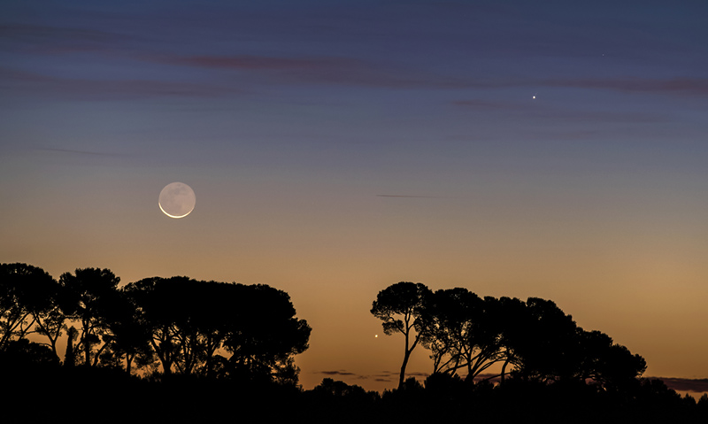 Lune Vénus Jupiter